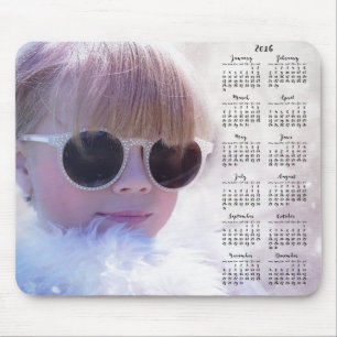Calendário Personalizado Do Mouse pads 2016 Com Fo