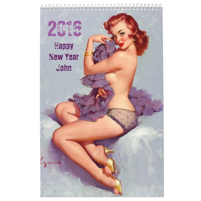 Calendário personalizado ENGRAÇADO PARA ELE (Capa)