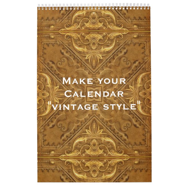 Calendário Personalizado "ESTILO DE VINTAGEM" + su (Capa)