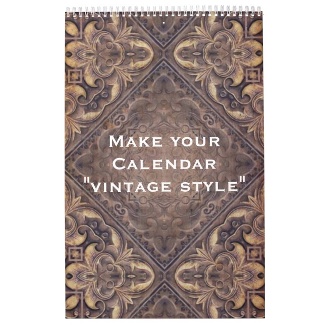 Calendário Personalizado "ESTILO DE VINTAGEM" + su (Capa)