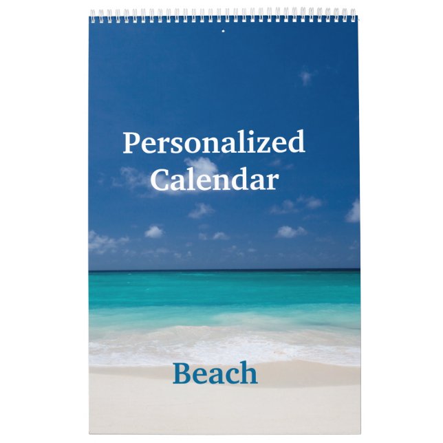 Calendário Personalizado - Praia (Capa)