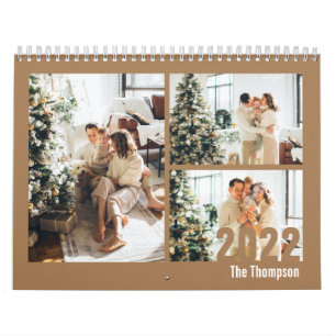 Calendário Personalizado Russo Moderno Crie sua própria Foto