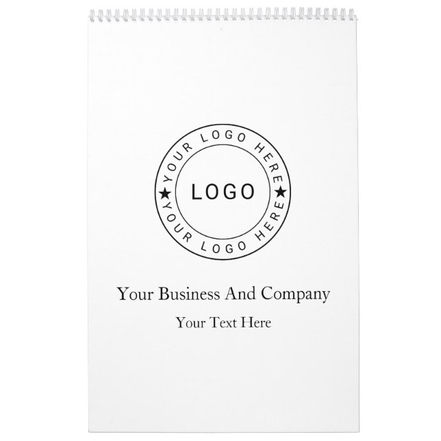 Calendário Personalizado seu Logotipo e Texto (Capa)