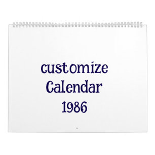Calendário personalizar Grande