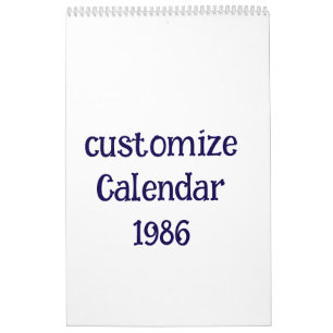 Calendário personalizar Medium