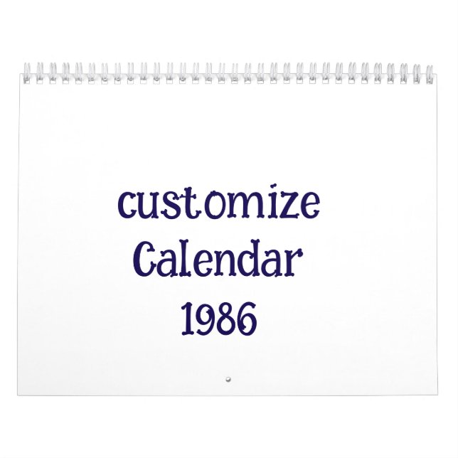 Calendário personalizar Medium (Capa)