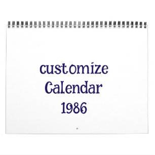 Calendário personalizar Medium Duas Páginas