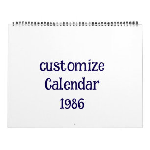 Calendário personalizar Tcard duas páginas