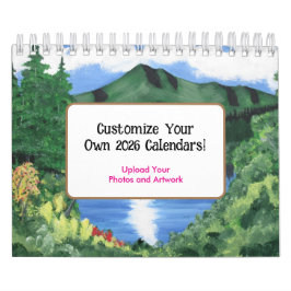 Calendário Personalizável 2026 - Envie suas Fotos