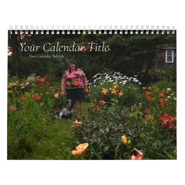 Calendário Personalizável Adicionar Fotos E Texto (Capa)
