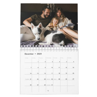 Calendário Personalizável da Família de Fotos