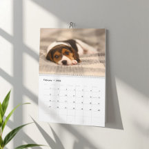 Calendário Personalizável do Cão-Cão-Cão Estoniano