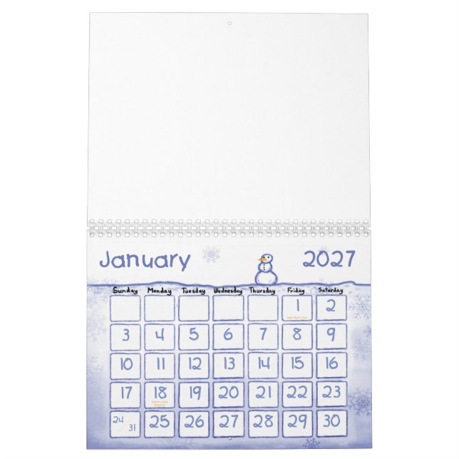Calendário Personalize o seu (Jan 2027)