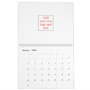 Calendário Personalize, personalize, criar seus próprios,