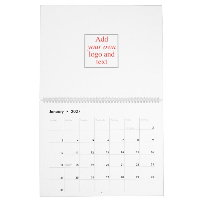 Calendário Personalize, personalize, criar seus próprios, (Jan 2027)