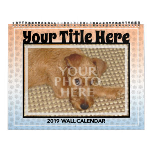 Calendário Personalize seu próprio animal de estimação do cão