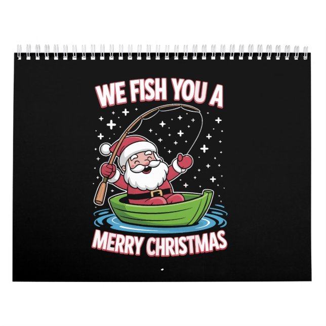 Calendário Pescador de Natal Pescado Legal Papai Noel (Capa)