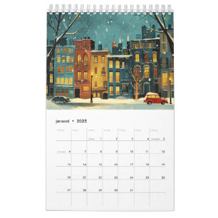 Calendário Pessoal - Estilo Escandinavo Encantador