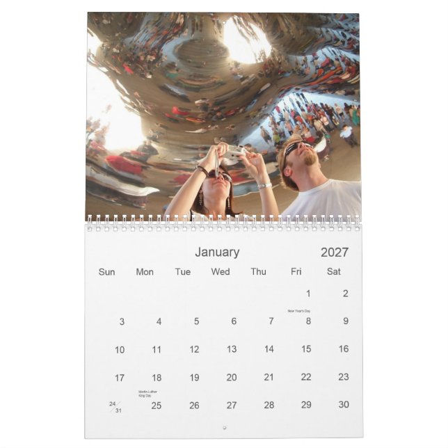 Calendário Pessoas & lugares de CHICAGO (Jan 2027)