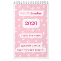 Calendário Pet 2026