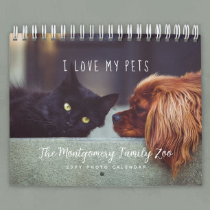 Calendário Pet Lovers personalizados 2026 Foto