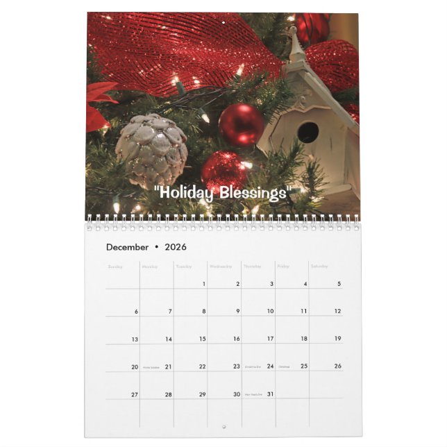 Calendário Pictorial 2026 do Minnesota (Dez 2026)