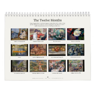 Calendário Pierre-Auguste Renoir de Arte para Pare