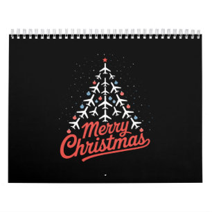 Calendário Piloto de Árvore de Natal de Avião