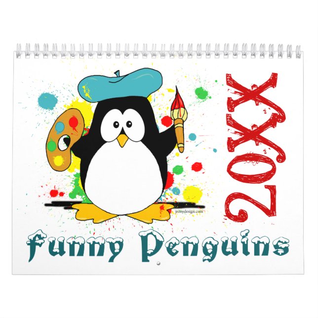 Calendário Pinguins engraçados (Capa)