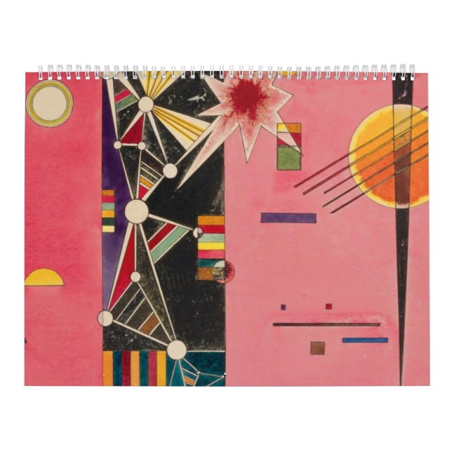 Calendário Pink Red Wassily Kandinsky (Capa)