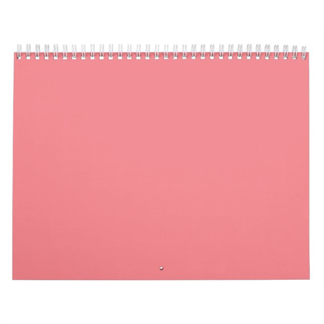 Calendário Pinkish Tan,Rosa, Ruddy Pink, (Capa)