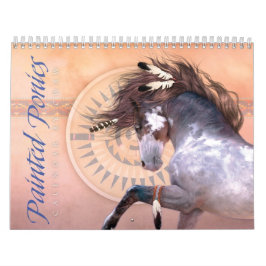 Calendário pintado dos pôneis
