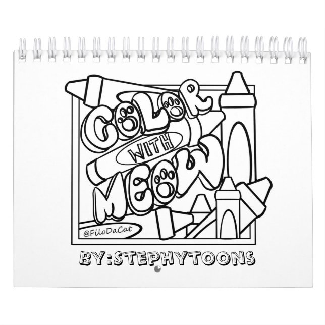 Calendário Pinte com Meow (Capa)