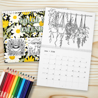 Calendário Pinte-me | Plantas, Flores e Jardinagem