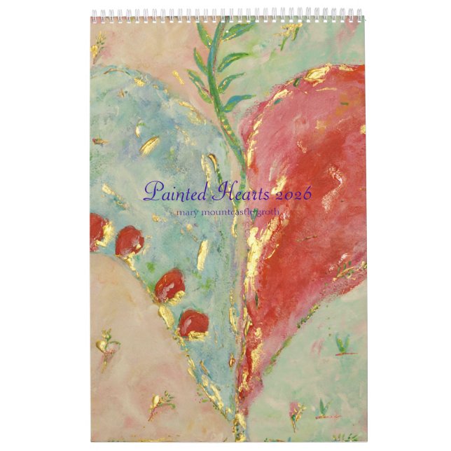 Calendário Pinted Hearts 2026 (Capa)