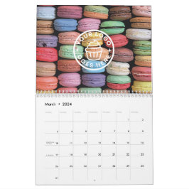 Calendário Pintura Colorida Macaron