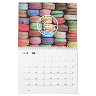 Calendário Pintura Colorida Macaron