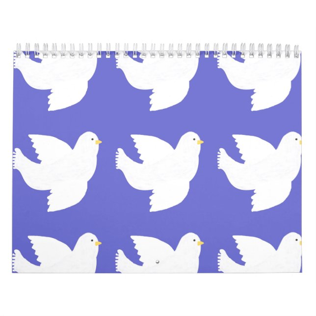 Calendário pintura de pombos (Capa)