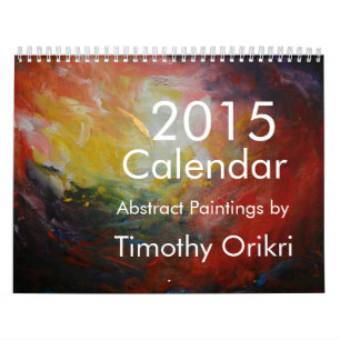 Calendário Pinturas 2015 do Calendário-Abstrato por Timothy