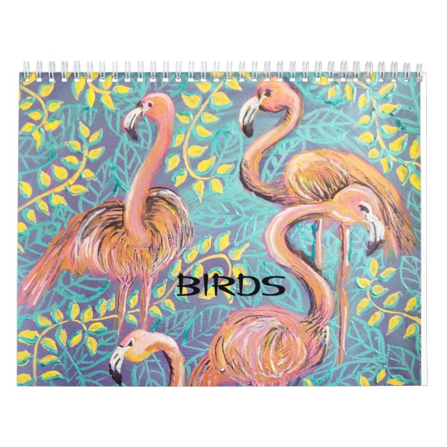 Calendário Pinturas de aves (Capa)