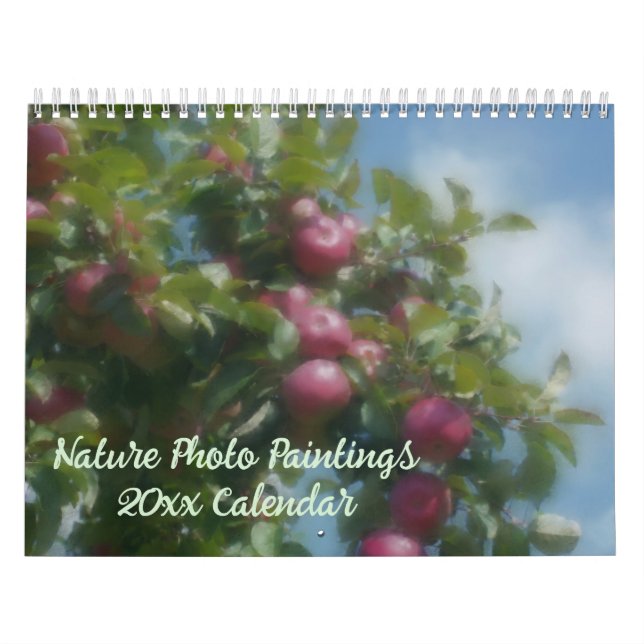Calendário Pinturas de Fotos da Natureza  (Capa)