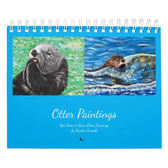 Calendário Pinturas de Lontras (Capa)