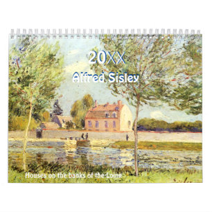 Calendário Pinturas de Paisagens Impressionistas de Alfred Si
