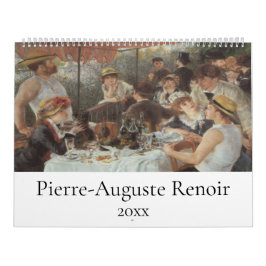Calendário Pinturas do Impressionismo do Renoir Pierre-August