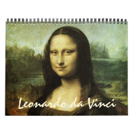 Calendário Pinturas e desenhos de arte Leonardo da Vinci