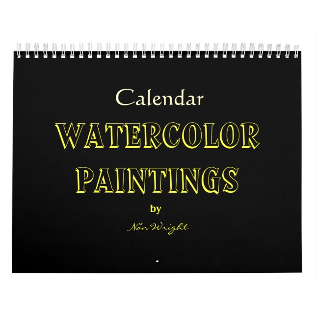Calendário Pinturas em Aquarela de Nan (Capa)