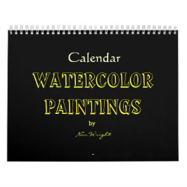 Calendário Pinturas em Aquarela de Nan