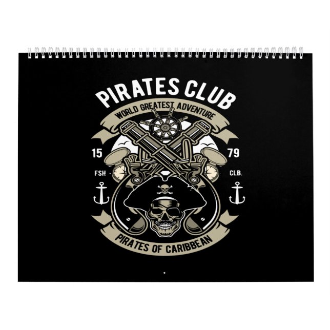 Calendário piratas clube maior aventura (Capa)