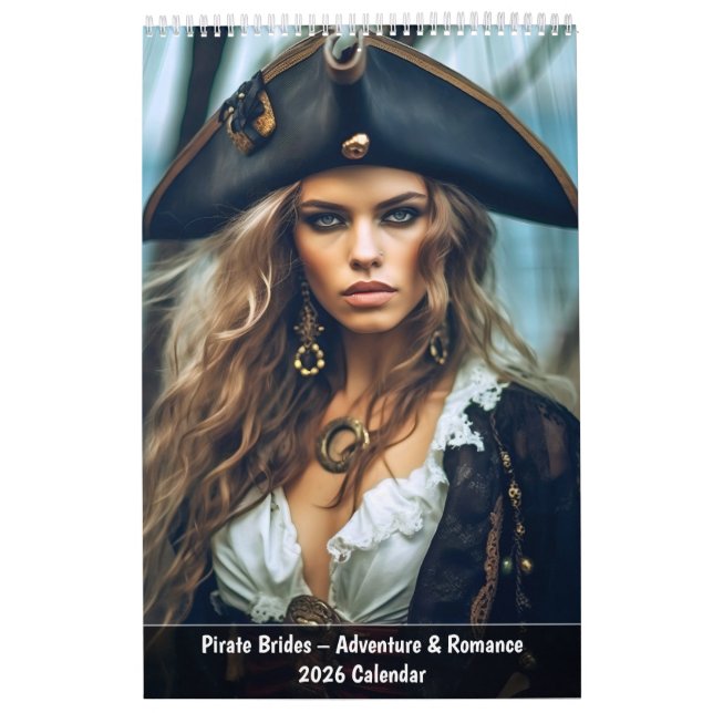 Calendário Pirate Brides – Adventure & Romance 2026 Calendar (Capa)