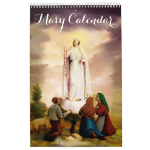 Calendário PixDezines Aparições de Nossa Senhora, Virgem Ma